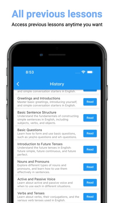 Daily English AI Tutor iPhone screenshot