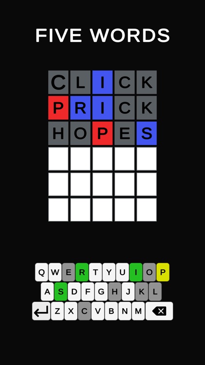 Six Words Five Letters