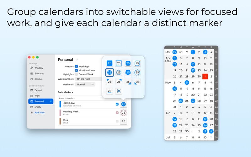 Screenshot #3 pour Three Month Calendar