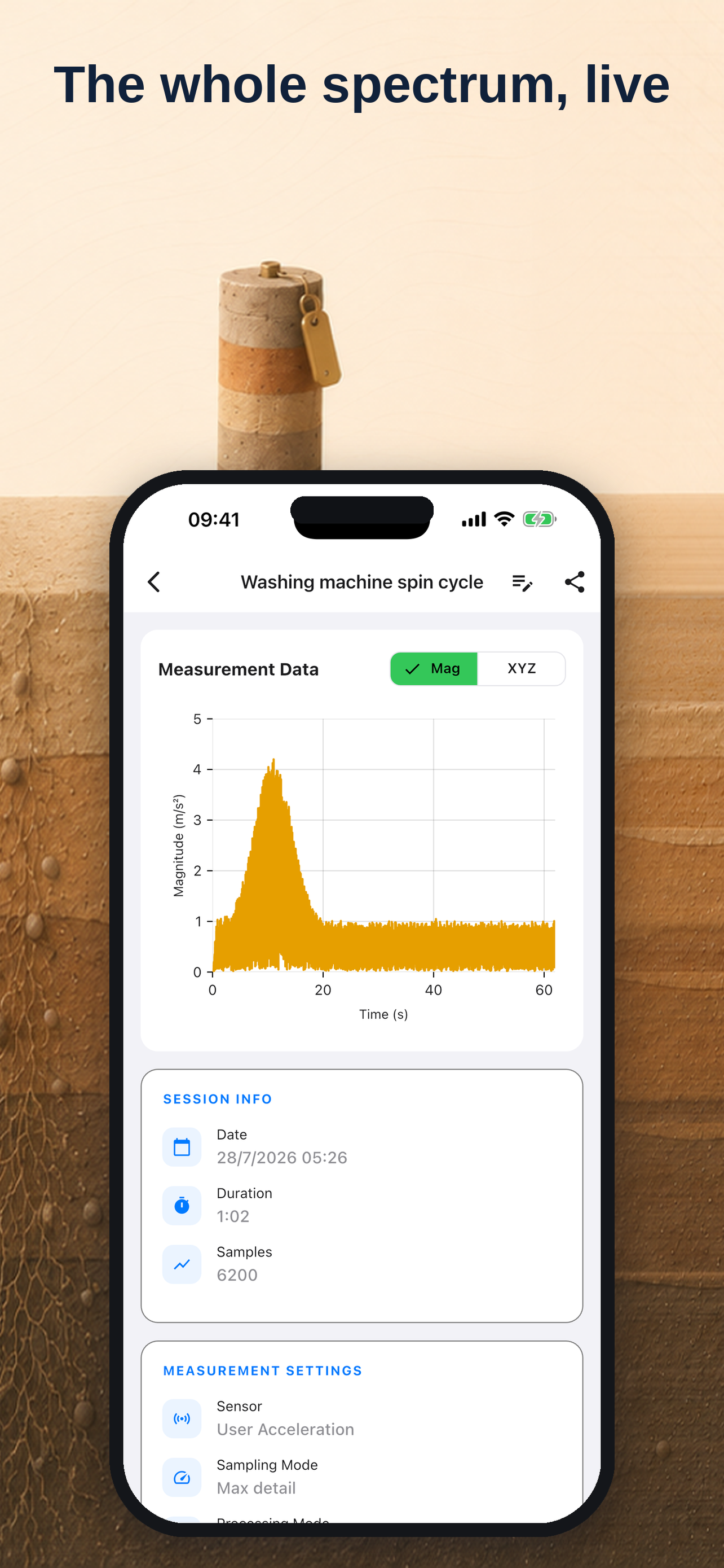 Pocket Seismograph: Vibration screenshot 3