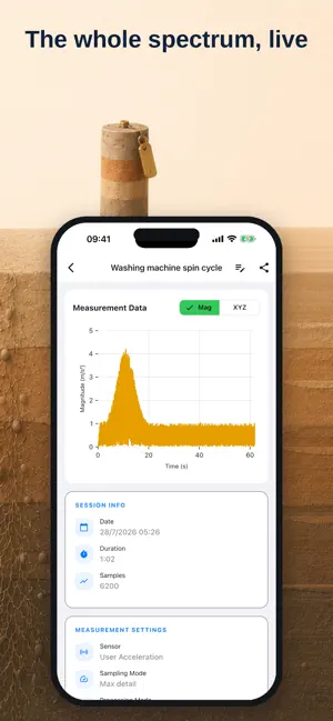 Pocket Seismograph: Vibration screenshot 3