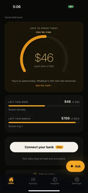 Means: Safe to Spend screenshot 1