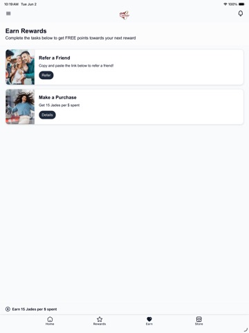 Cathay Rewards iPad screenshot