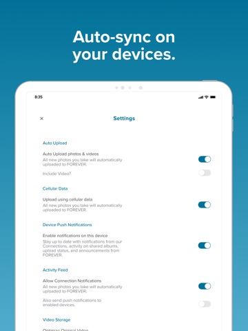 FOREVER® iPad screenshot