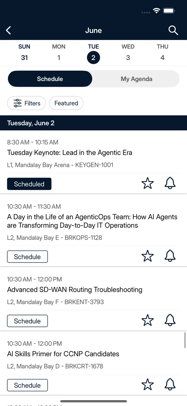Screenshot #3 pour Cisco Events App