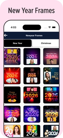New Year Greetings Maker 2026 iPhone screenshot