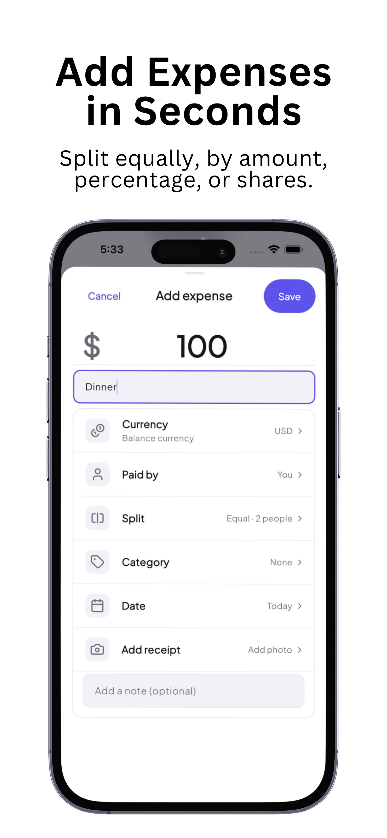 Dibz: Split Bills & Expenses screenshot 3
