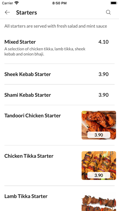 Dilraj Restaurant. Screenshot