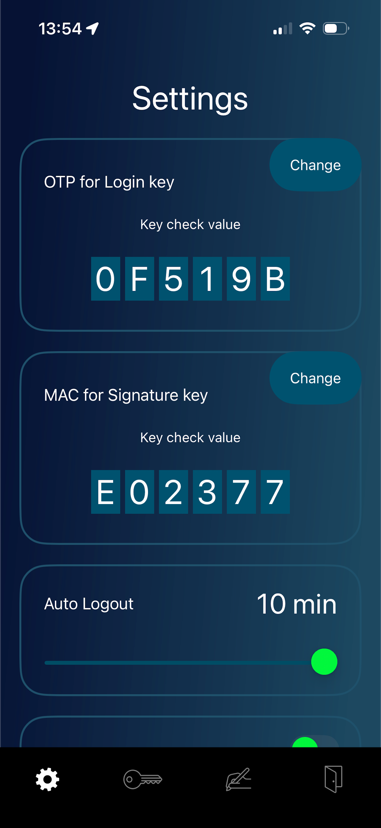 Advapay OTP/Mac token