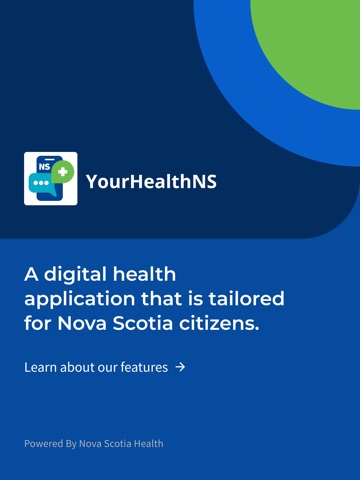 YourHealthNS iPad screenshot 1