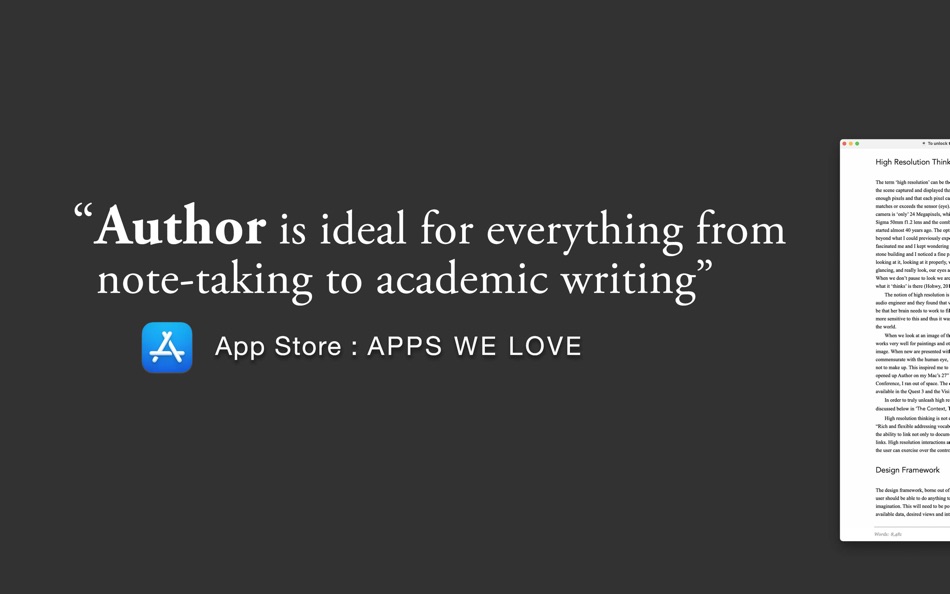 #1. Author | Basic (macOS) 由: The Augmented Text Company LTD
