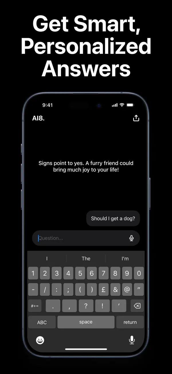 Screenshot #3 pour AI8: AI Magic 8 Ball