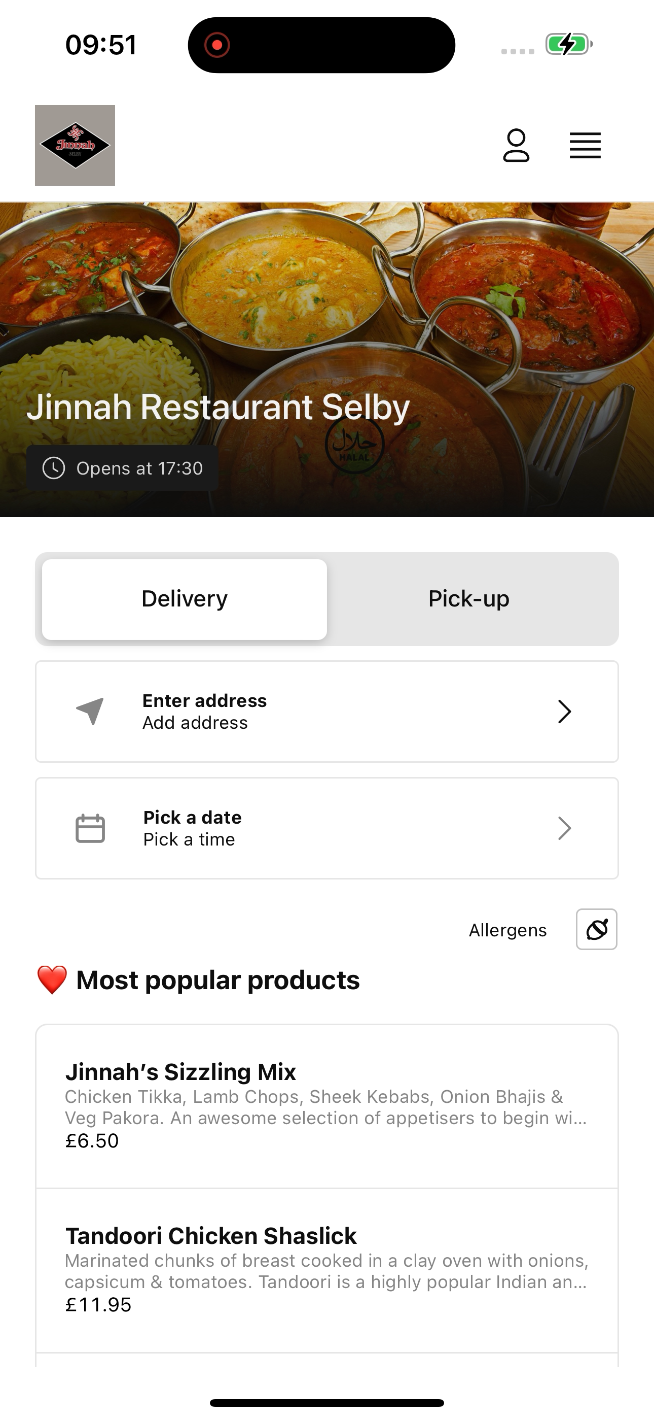 Jinnah Restaurant Selby
