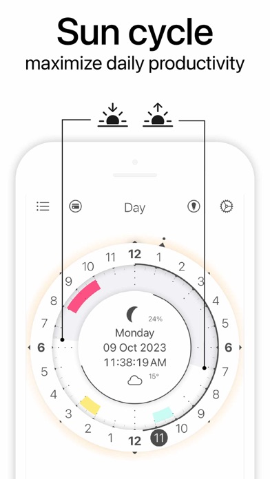 無限時計 月齢カレンダー 円形の CircleTimeのおすすめ画像8