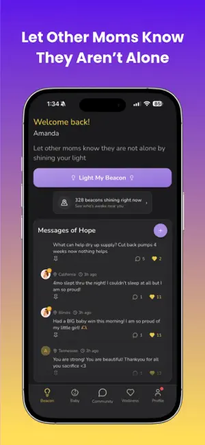 Beacon: Postpartum Support iPhone screenshot 5