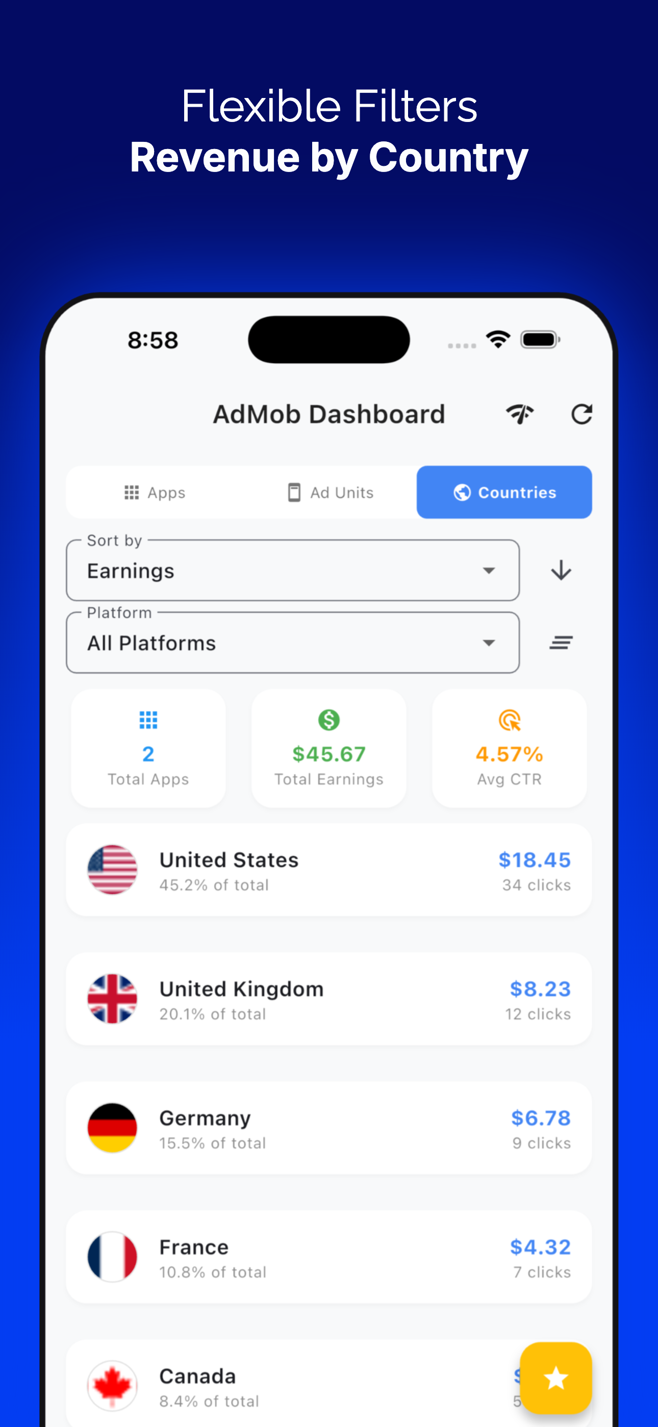 AdMob Revenue Tracker screenshot 3