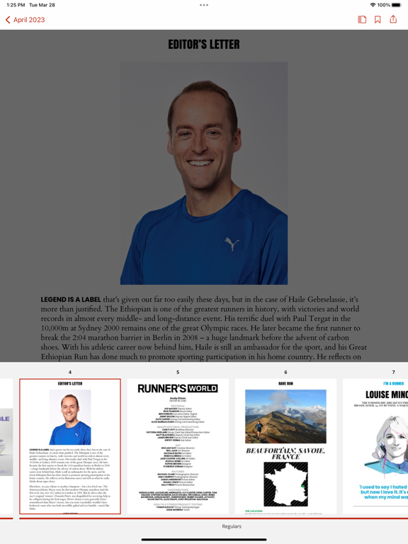 Runner's World UK iPad app afbeelding 5