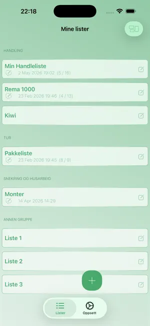 Min Handleliste screenshot 1