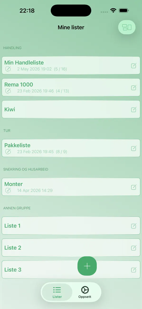 Screenshot #1 pour Min Handleliste
