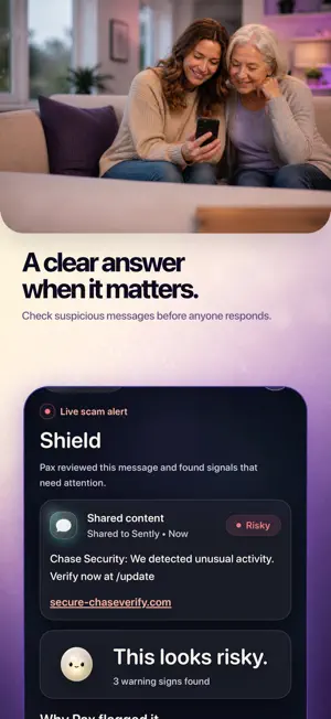 Sently: Scam & Breach Alert screenshot 1