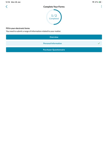 eCOS Legal iPad screenshot 2