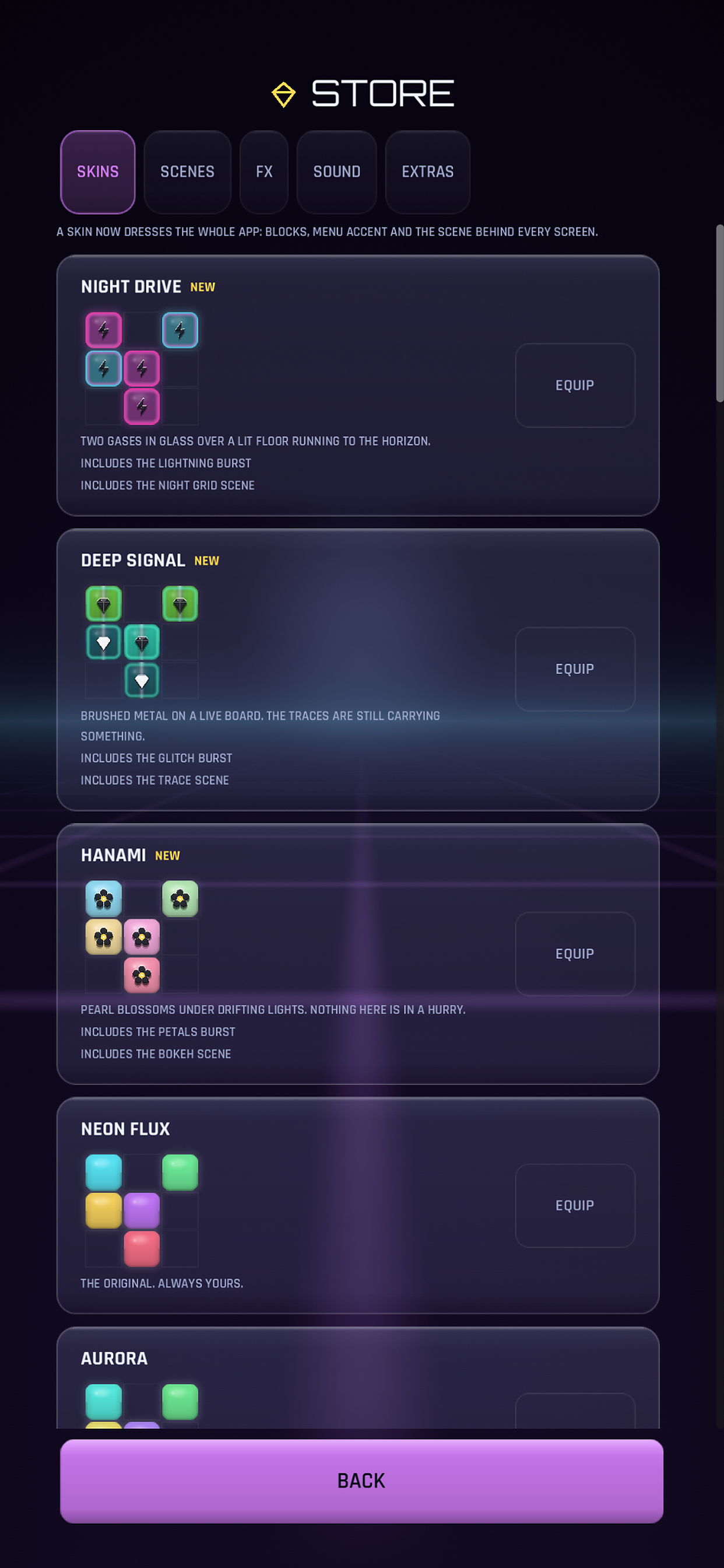 Blockfall: Neon Drop screenshot 5