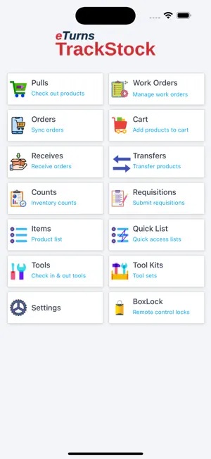 eTurns TrackStock screenshot 1