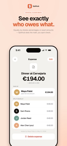 Splithub: Split shared bills Screenshot 4 of 6