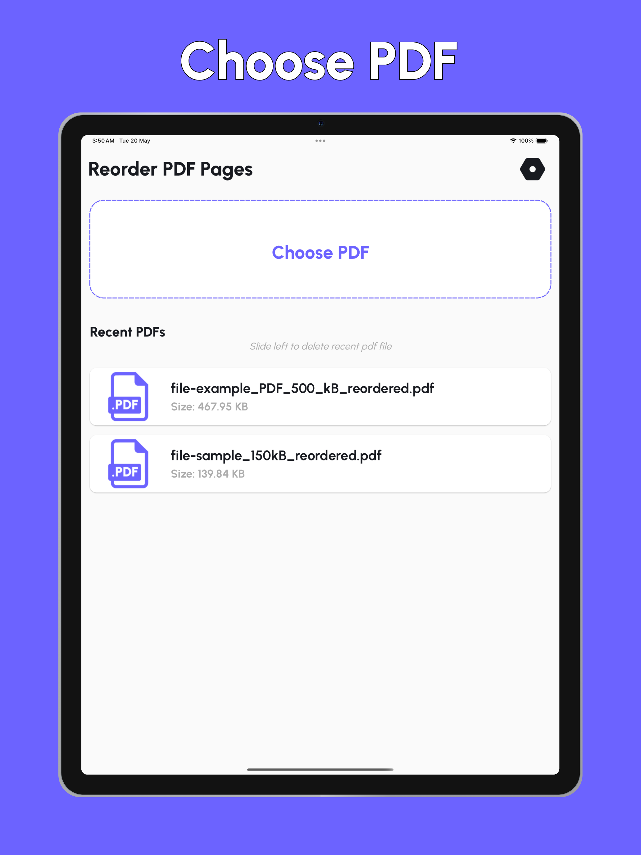 Reorder PDF Pages