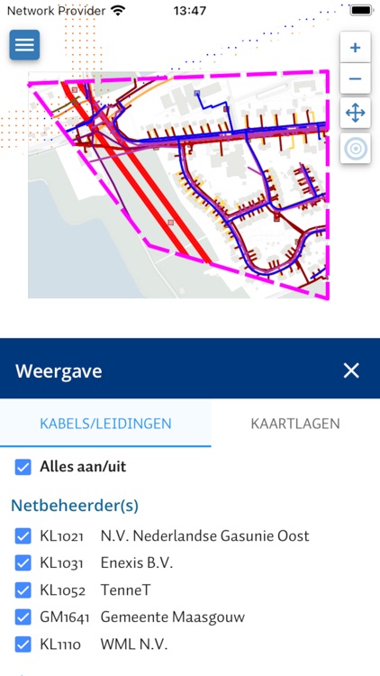 Kadaster KLIC-viewer