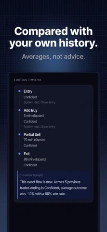 biaX: Emotional Trade Journal screenshot