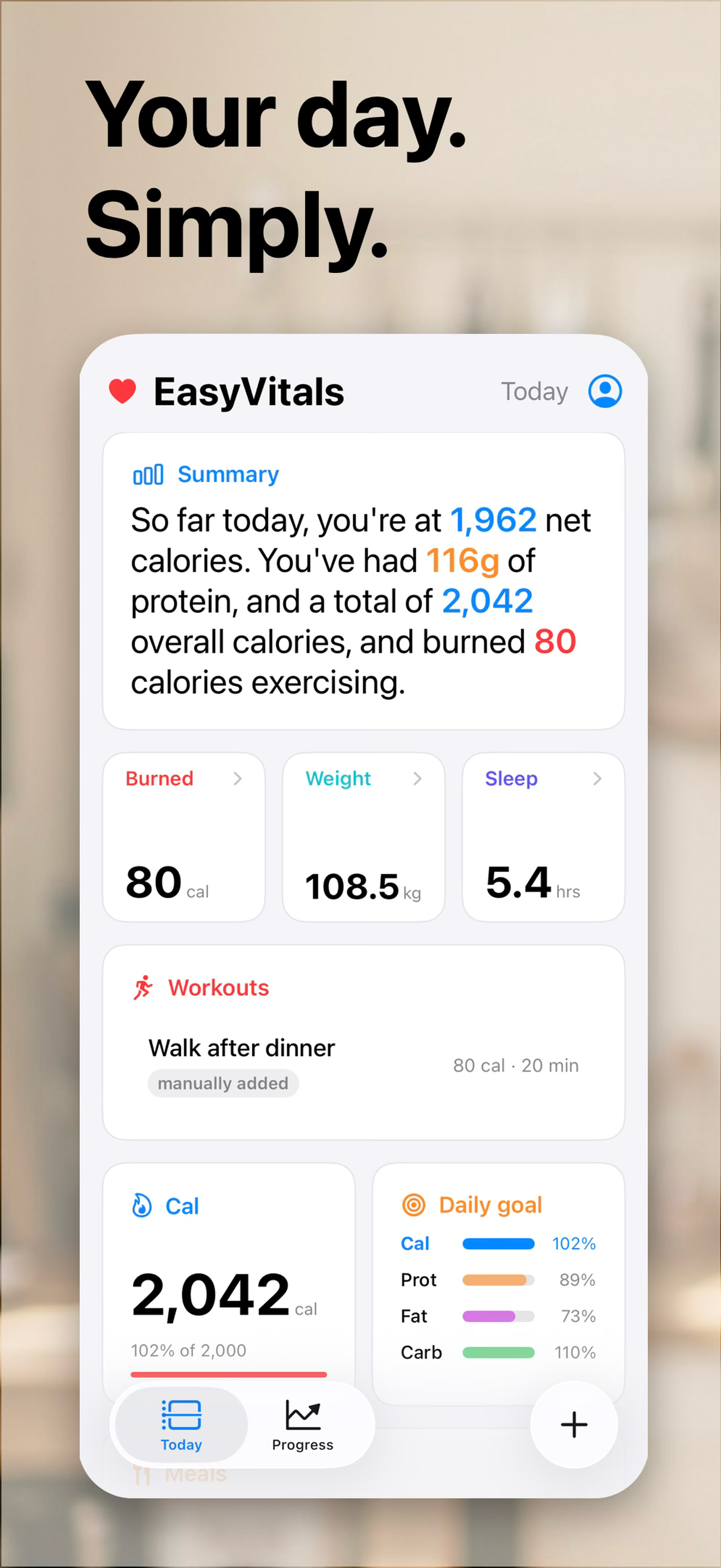 EasyVitals: Macro Tracker screenshot 3