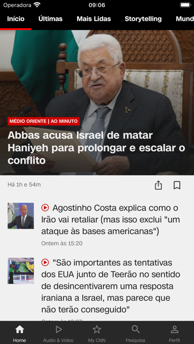 CNN Portugal Screenshot