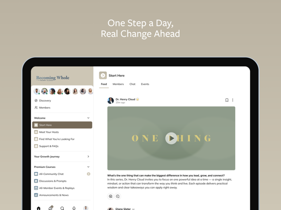 Becoming Whole iPad screenshot 2 - Lifestyle app