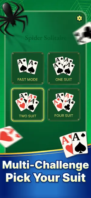 Spider Solitaire Large & HD screenshot 4