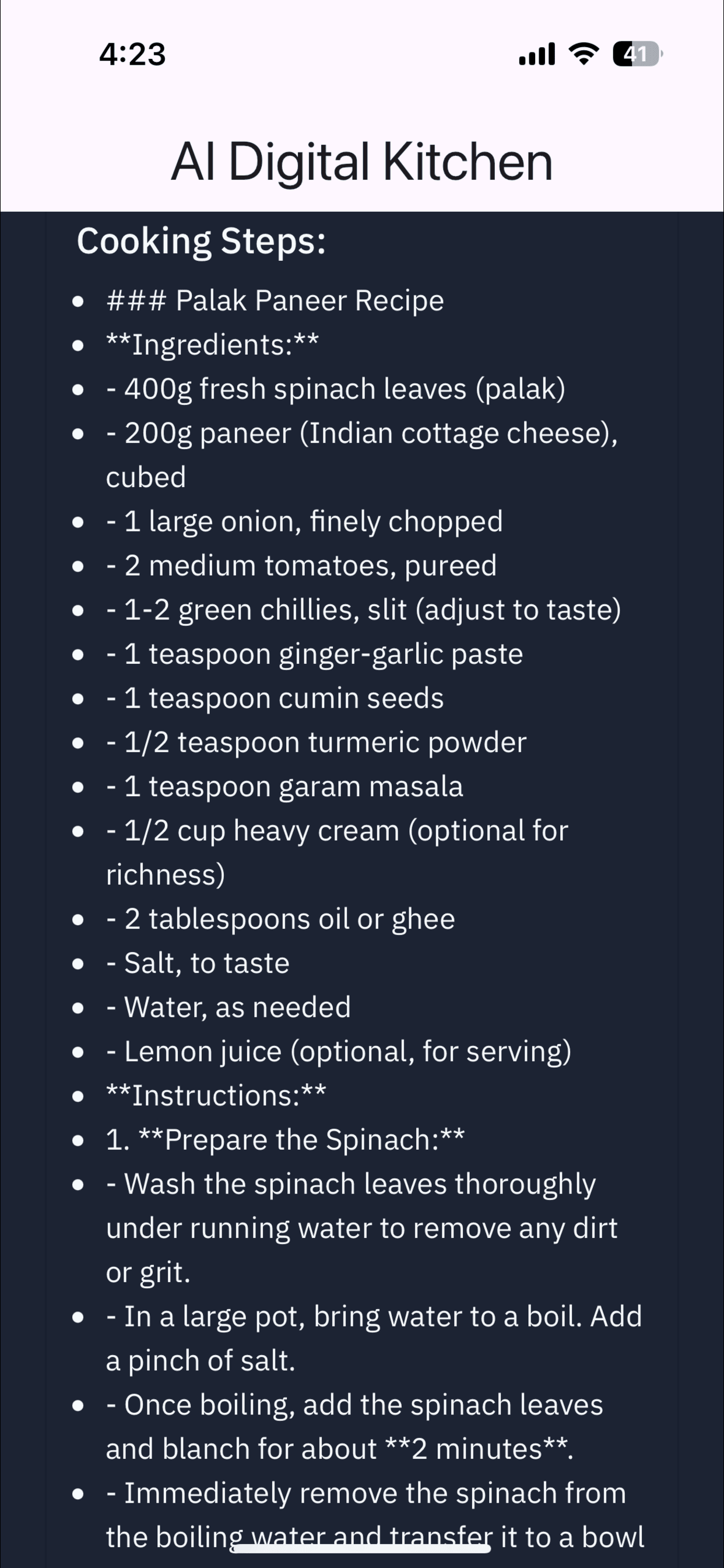 AI Digital Kitchen