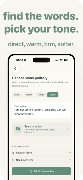 tonen: Social Scripts & Calm Screenshot 2 of 5