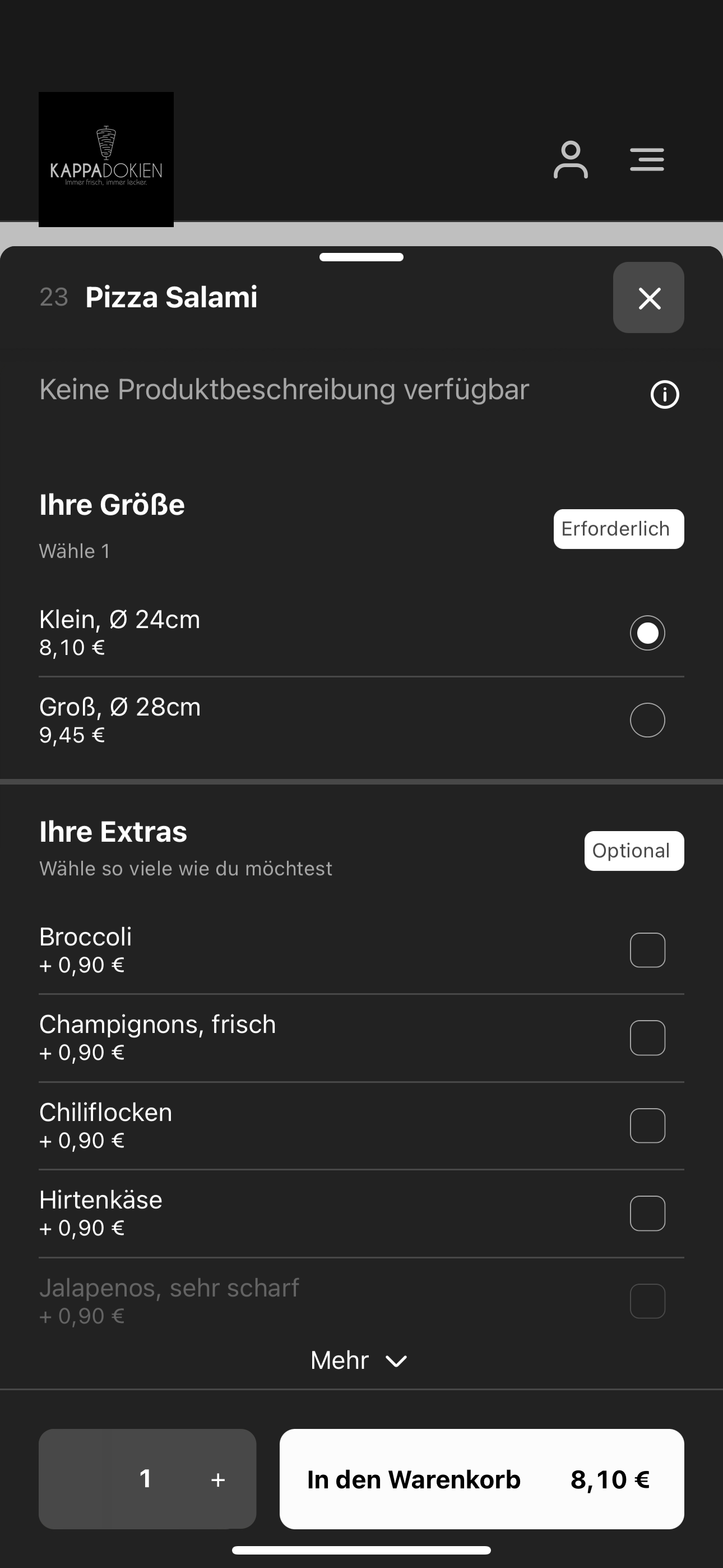 Kappadokien Lieferservice screenshot 4