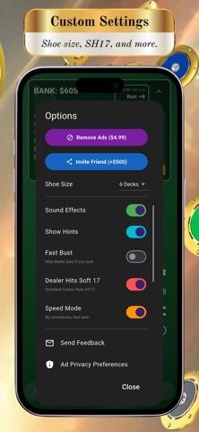 Blackjack: Real Odds Screenshot 3 of 7