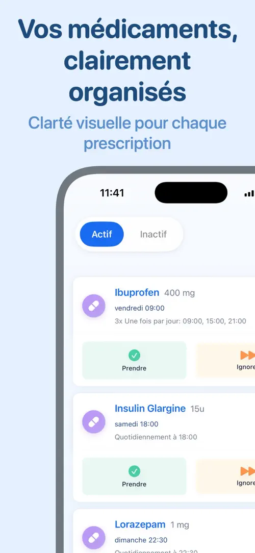 Pillio sur iPhone : capture d’écran 3 sur 8