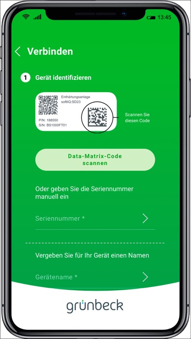 Grünbeck myProduct Screenshot