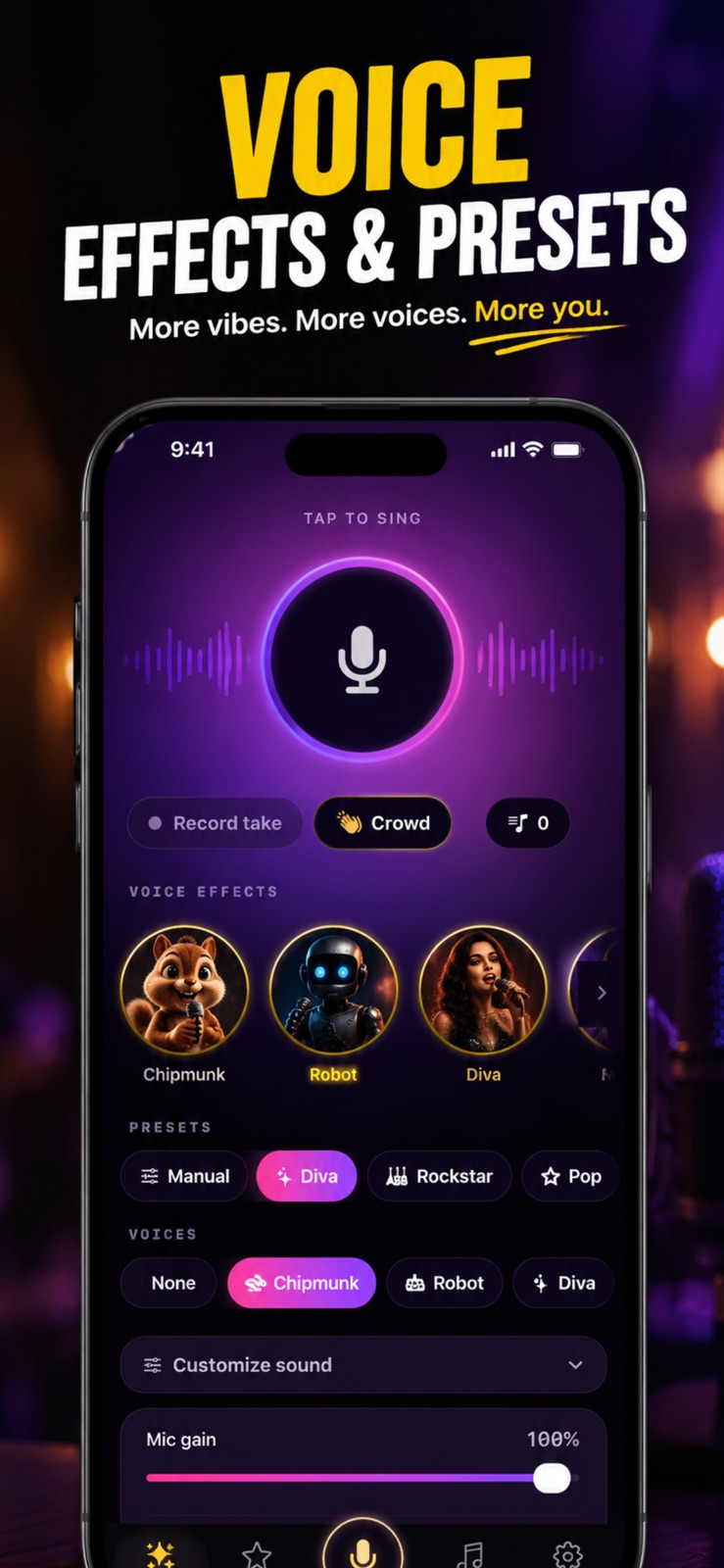 Karaoke Microphone: Sing Live iphone screenshot 3