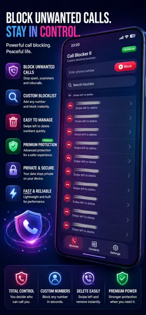 Call Blocker II screenshot 3