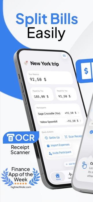 Split Expenses Easy ShareBill Screenshot 1 of 8