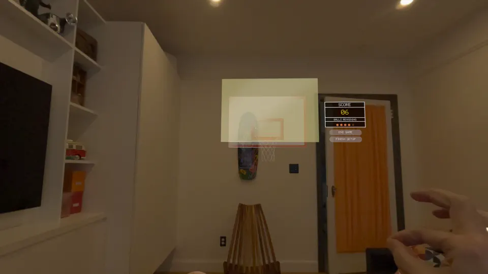 Screenshot von Vision Hoops auf dem iPhone 4