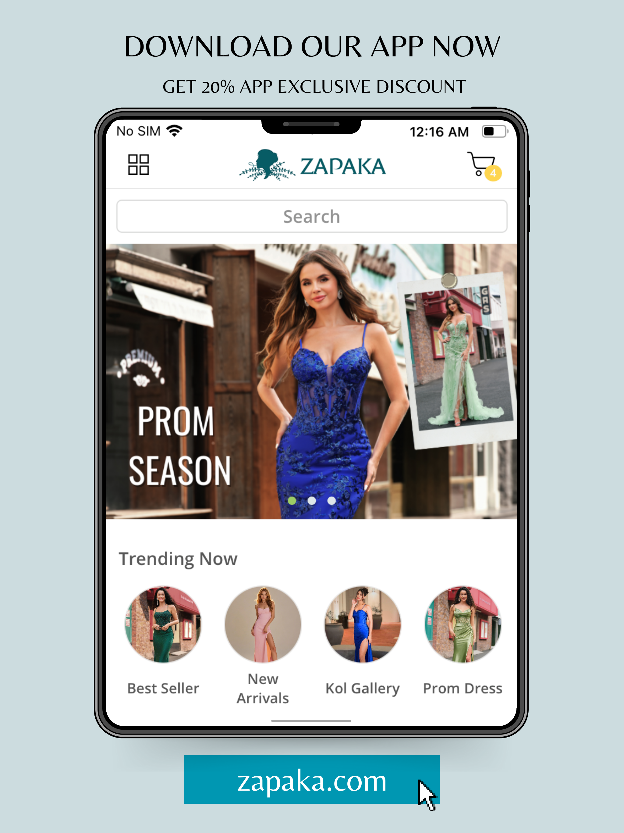 ZAPAKA- Prom & Occasion Dress