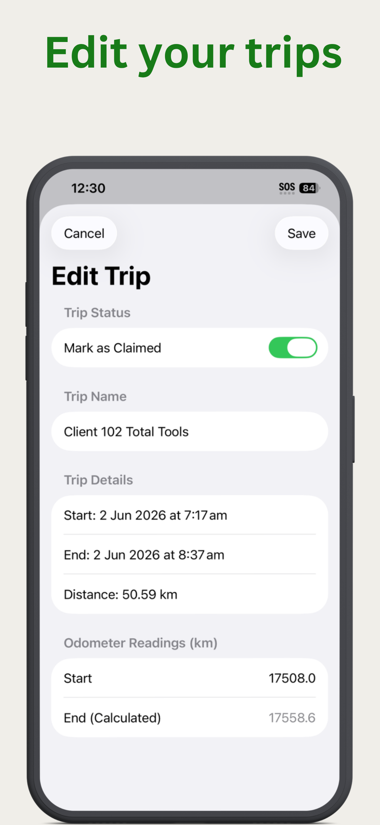 Mileage Tracker - Car Logbook
