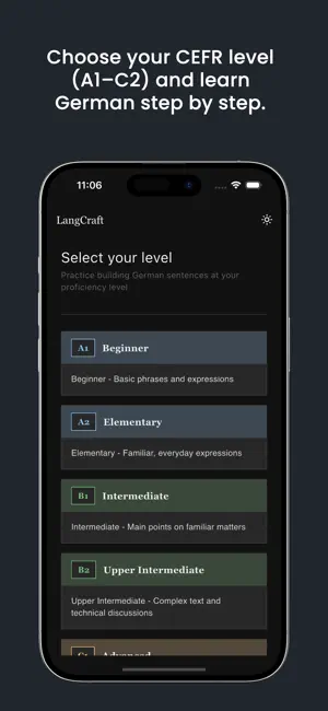German Sentence Builder screenshot 1