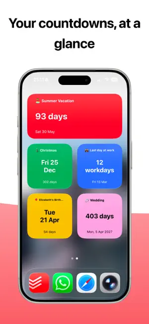 Countdown Widget & Reminders screenshot 2