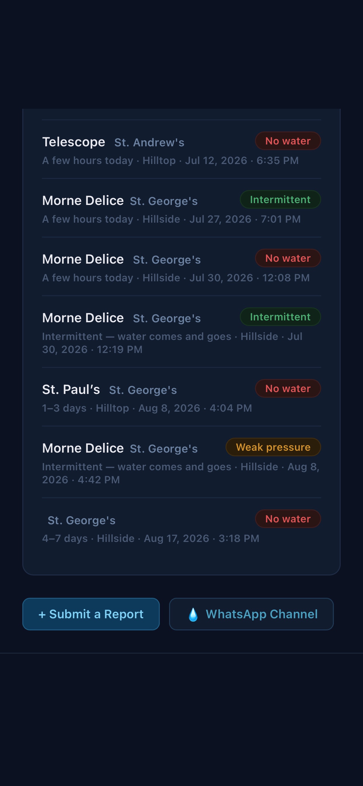 Screenshot 3 of Water Signal Tracker